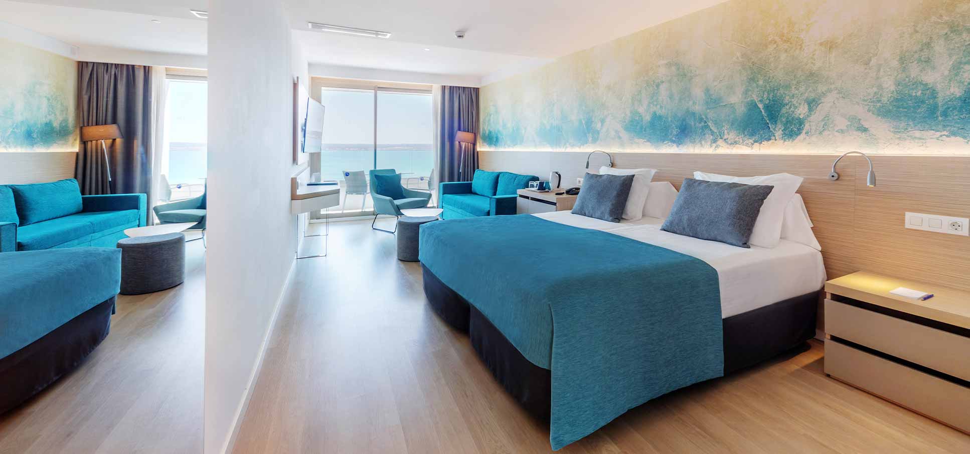 junior suite superior meerblick aparthotel fontanellas playa in playa de palma